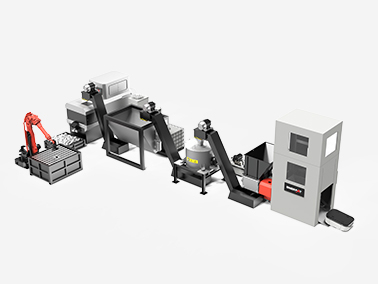 金属チップ練炭プレスライン