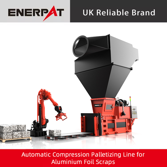 アルミ箔圧縮パレタイジングライン